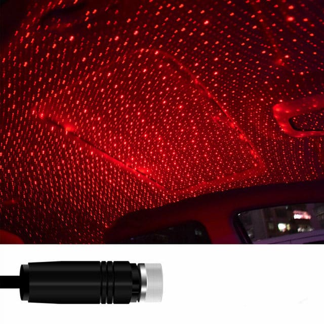 Mini USB-projektor med stjärnhimmel effekt