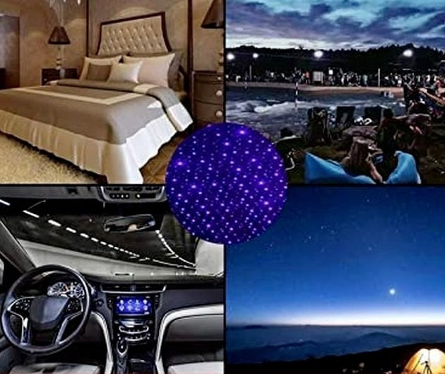 Mini USB-projektor med stjärnhimmel effekt