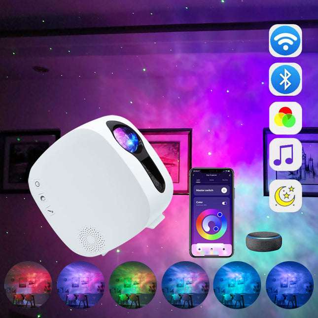 LED projektor stjärnhimmel med Bluetooth WiFi