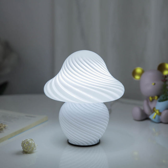 Nattlampa svamp design i glas