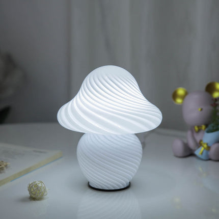 Nattlampa svamp design i glas