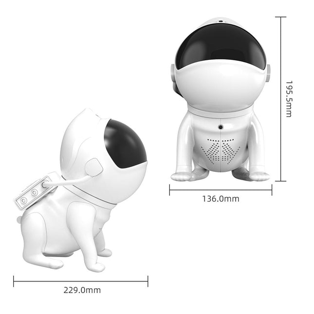 Astronaut LED projektor med stjärnhimmel