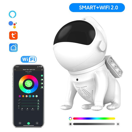 Astronaut LED projektor med stjärnhimmel