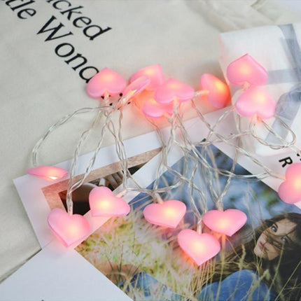 Ljusslinga för barn med rosa hjärtan