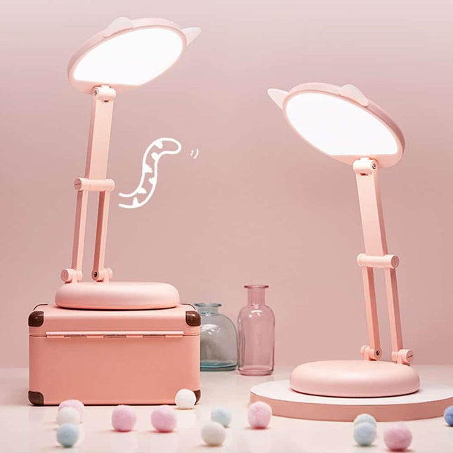 Kawaii skrivbordslampa med söta kattöron