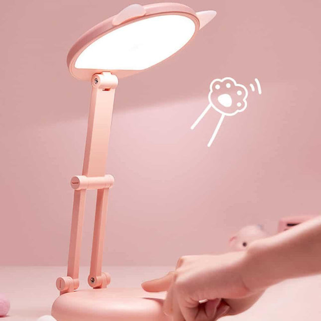Kawaii skrivbordslampa med söta kattöron