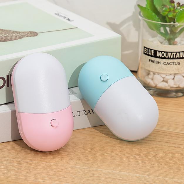 Tvåfärgad LED nattlampa för vägguttag