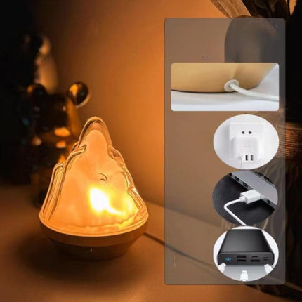 Bergsformad nattlampa med 16 olika färger