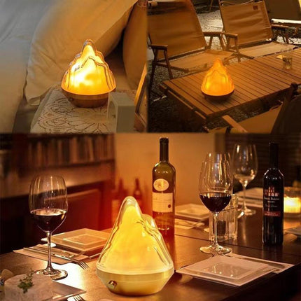 Bergsformad nattlampa med 16 olika färger