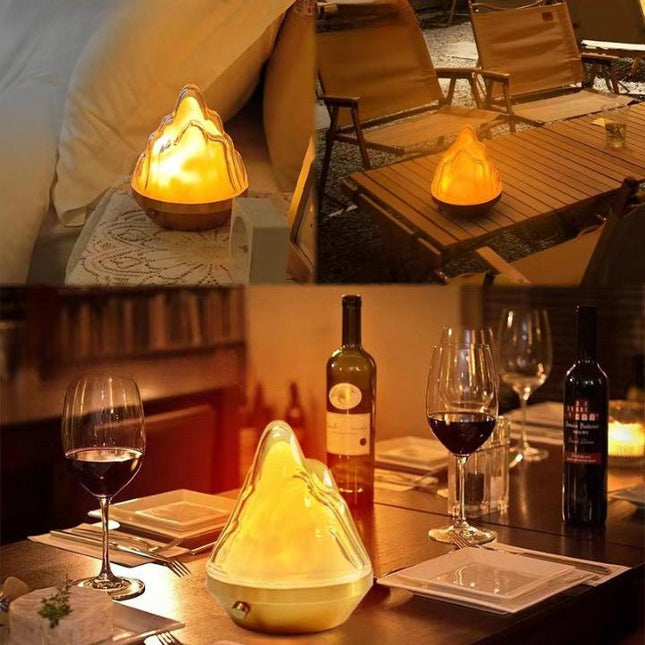 Bergsformad nattlampa med 16 olika färger