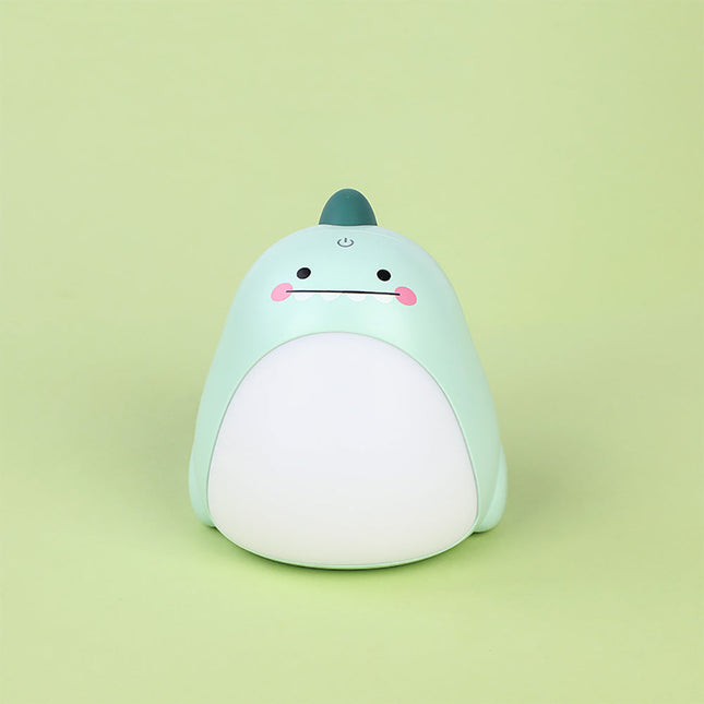 Grön dinosaurie nattlampa för barn