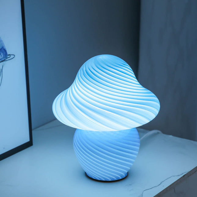 Nattlampa svamp design i glas