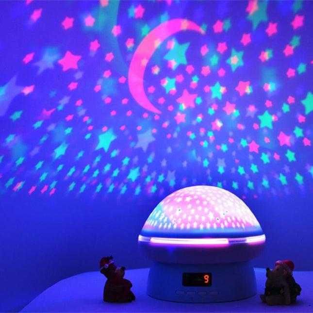 Svamplampa med stjärnhimmel LED projektor