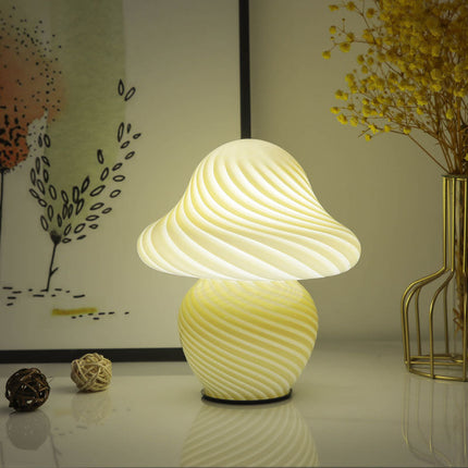 Nattlampa svamp design i glas