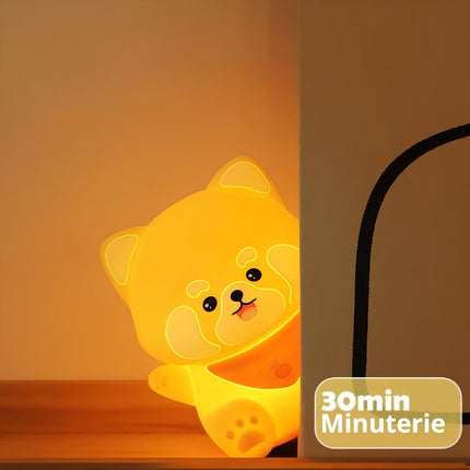 Kawaii nattlampa i form av hund