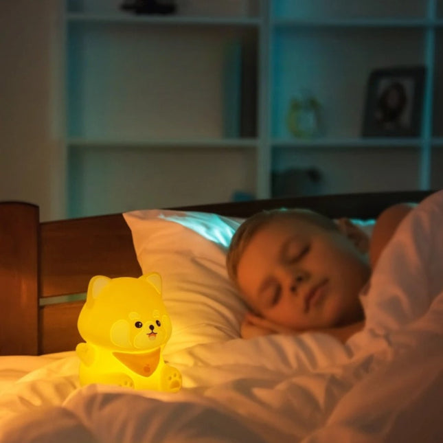 Kawaii nattlampa i form av hund