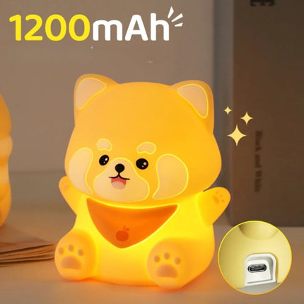 Kawaii nattlampa i form av hund