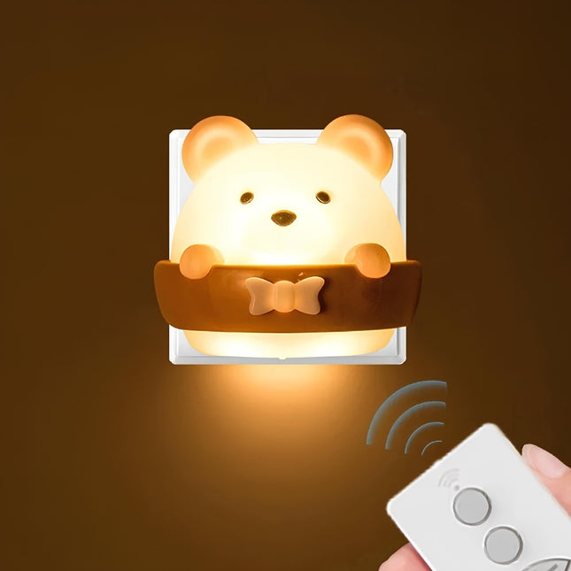 Uppladdningsbar och dimbar nattlampa nallebjörn