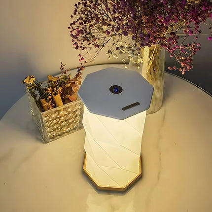 Vikbar LED-lampa med modern origami-design