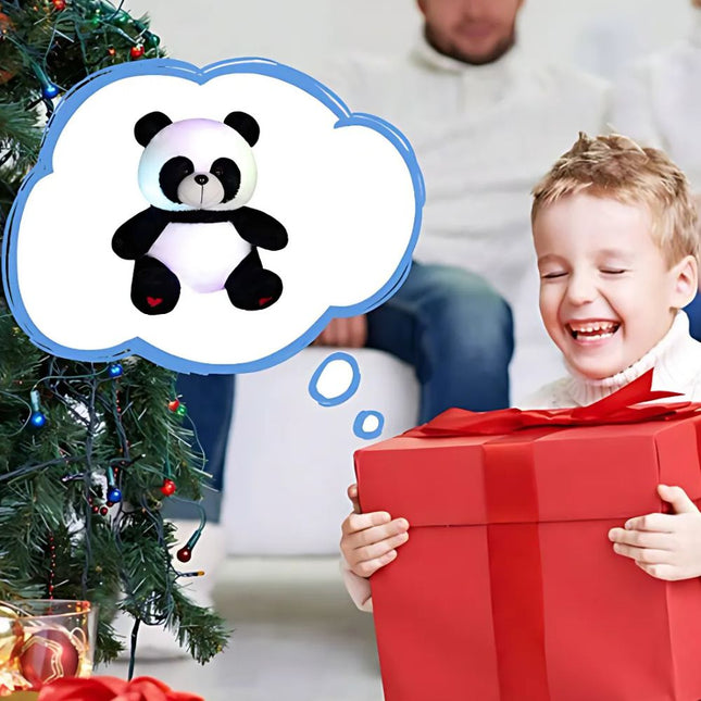 Mjukt pandagosedjur med inbyggd nattlampa
