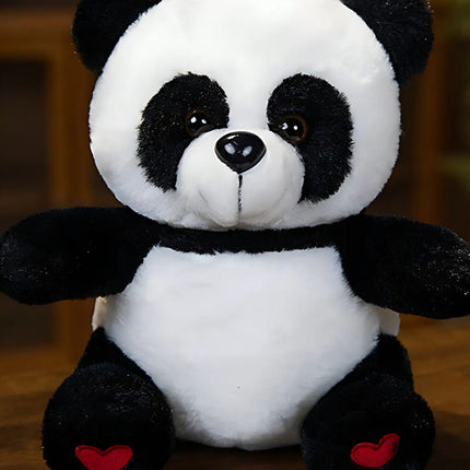 Mjukt pandagosedjur med inbyggd nattlampa