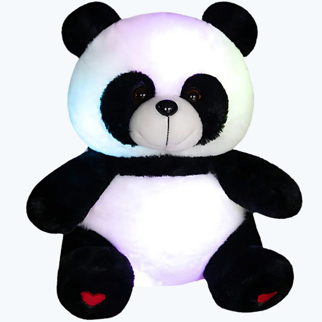 Mjukt pandagosedjur med inbyggd nattlampa