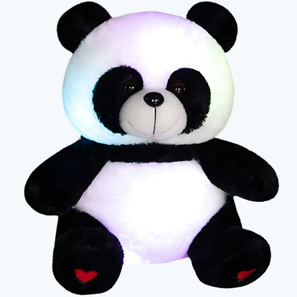 Mjukt pandagosedjur med inbyggd nattlampa