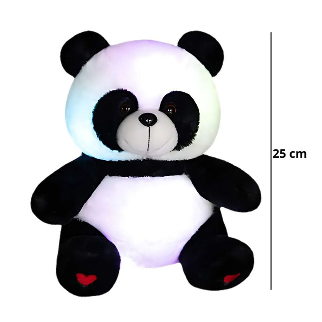 Mjukt pandagosedjur med inbyggd nattlampa