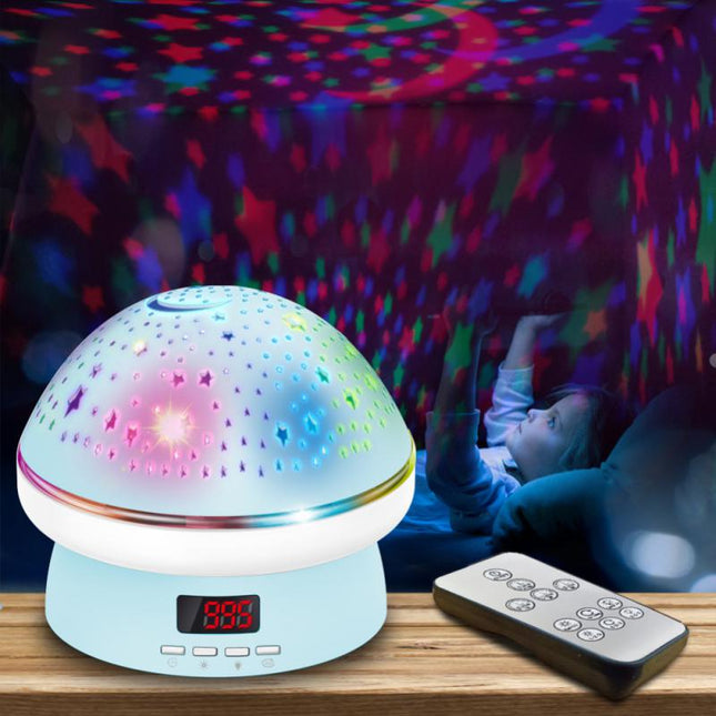 Svamplampa med stjärnhimmel LED projektor