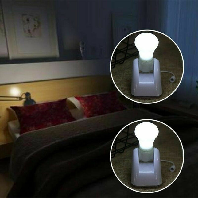 Bärbar LED-lampa med dragsnöre