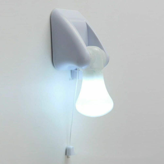 Bärbar LED-lampa med dragsnöre