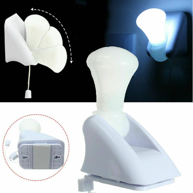 Bärbar LED-lampa med dragsnöre