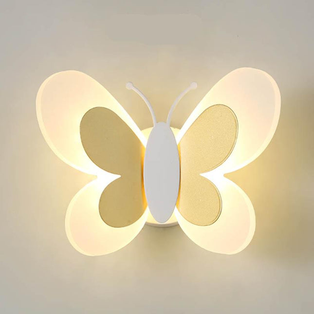 Fjäril LED vägglampa för barnkammare