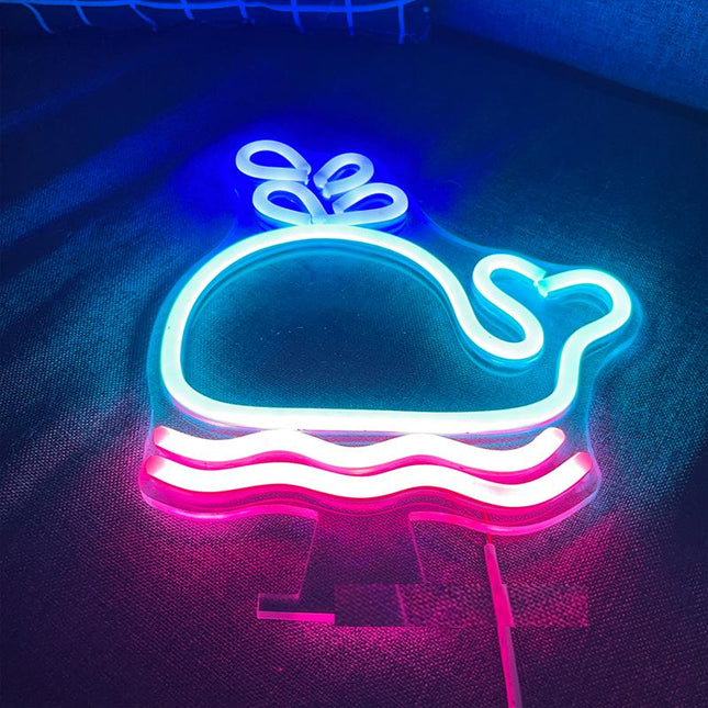 Valformad LED neonlampa för vägg