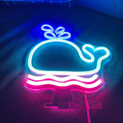 Valformad LED neonlampa för vägg