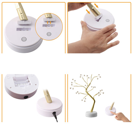 Dekorativt ljusträd med LED-belysning