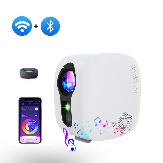 LED projektor stjärnhimmel med Bluetooth WiFi