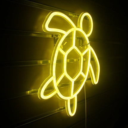 LED neonskylt sköldpadda för väggdekoration