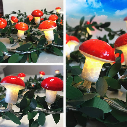 Ljusslinga med svampar för barnrummet