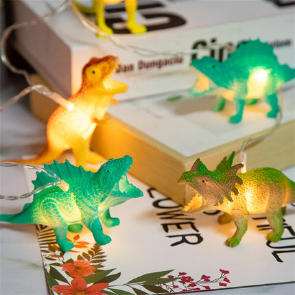 Ljusslinga med dinosaurier för barnrum