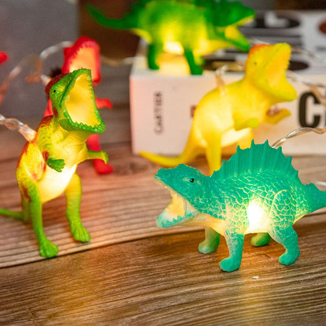 Ljusslinga med dinosaurier för barnrum