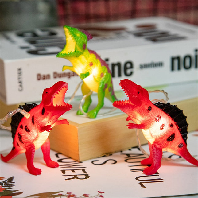 Ljusslinga med dinosaurier för barnrum