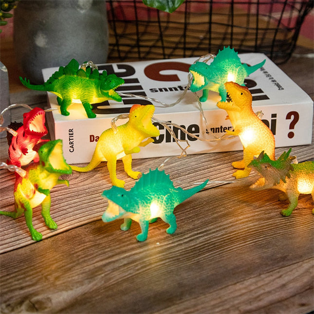 Ljusslinga med dinosaurier för barnrum