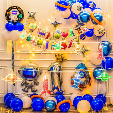 LED ljusslinga med rymdmotiv för barn