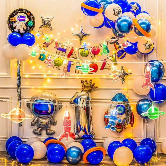 LED ljusslinga med rymdmotiv för barn