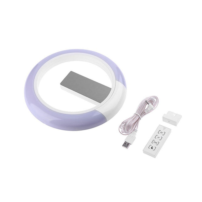 Digital LED väggklocka med ljus