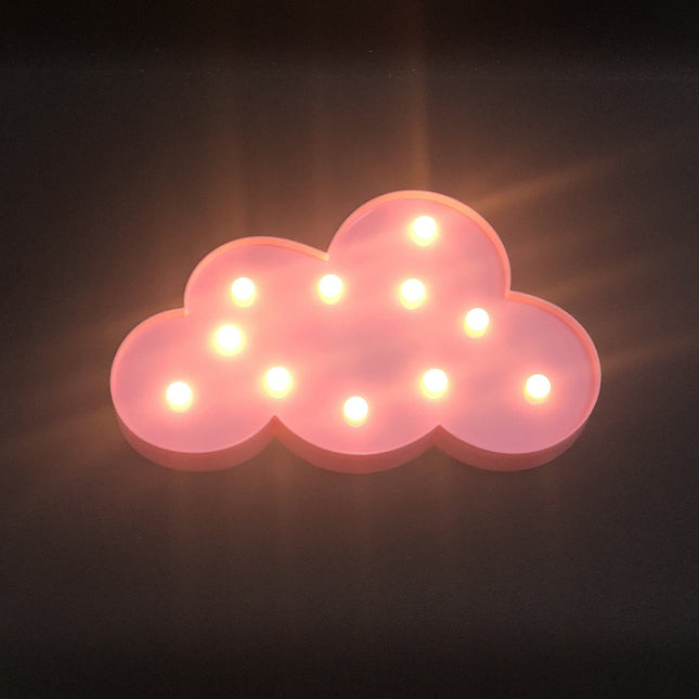 Molnformad dekorationslampa med LED