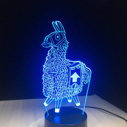Fortnite lama 3D LED nattlampa