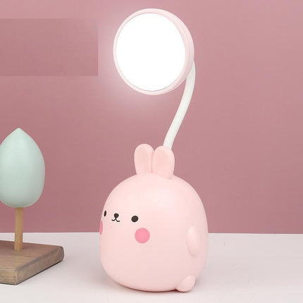 Söt kanin skrivbordslampa med LED-ljus