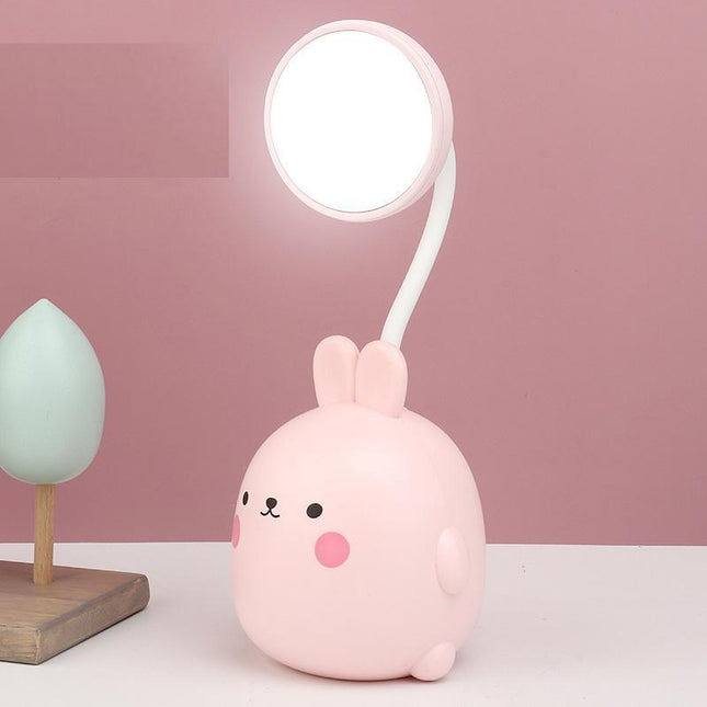 Söt kanin skrivbordslampa med LED-ljus
